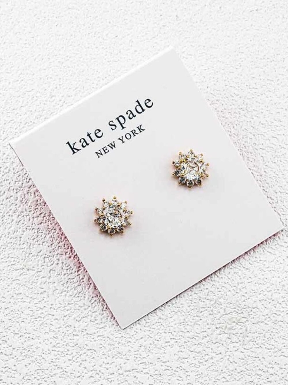 Kate Spade Crystal Inlaid Stud Earrings
